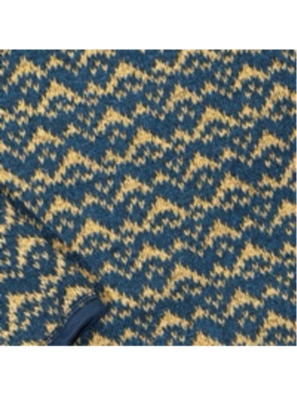 Patagonia Men's Fleece Quarter Zip Sweater XL Blue Beige Pattern